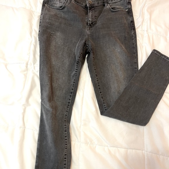 Old Navy Mid Rise Size 10 Gray Jeans - Picture 3 of 6
